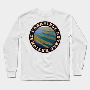 Isle Royale National Park circle Long Sleeve T-Shirt